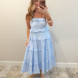 Boho Baby Dress in Blue