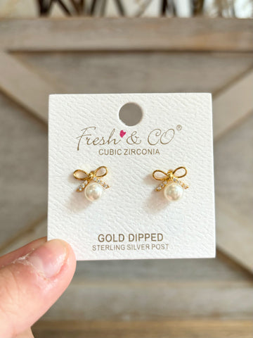 Gold Dipped Hoops- Bamboo Star