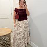 Holiday Bling Off the Shoulder Top