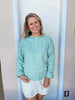 Spring Breeze Cardigan in Seafoam