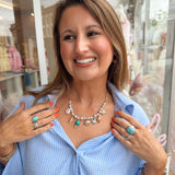 Sealife Shell & Multi Charm Necklace