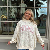 'GEORGIA' Floral Mock Neck