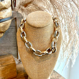 Gold Plated Chunky Chain Necklace