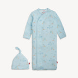 Blue Serene Safari Magnetic Gown & Hat Set