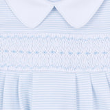 Benjamin Smocked Short Sleeve Bubble