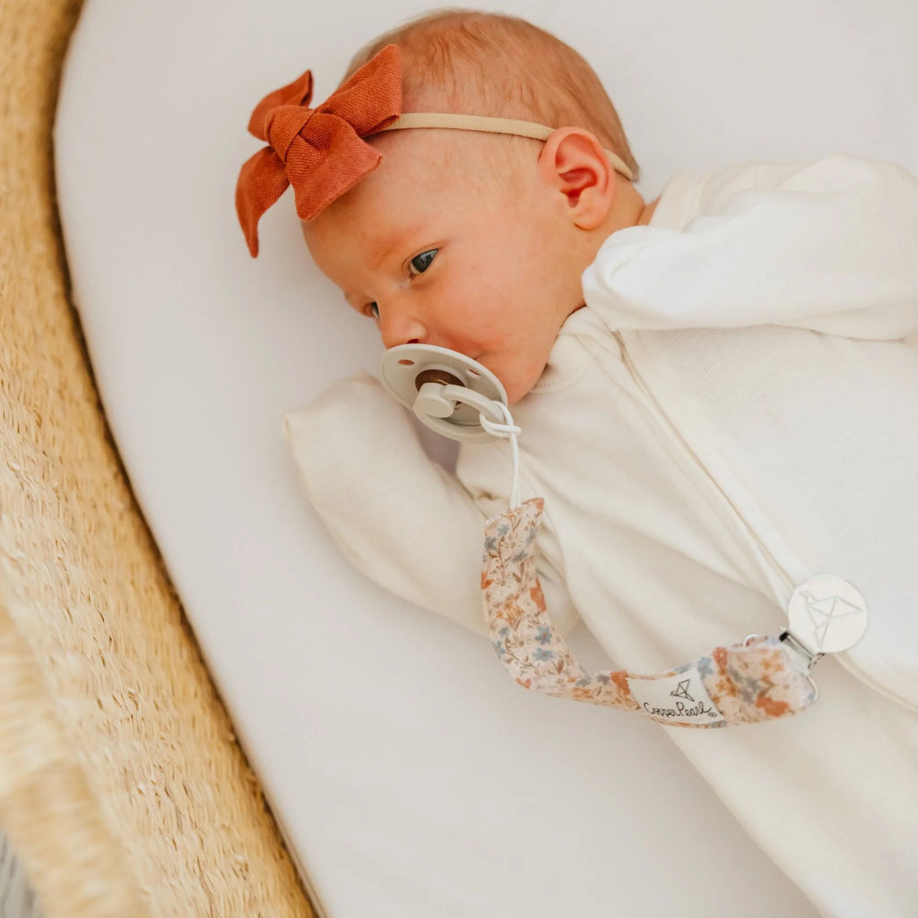 Copper Pearl Binky Clips Pack- Eden