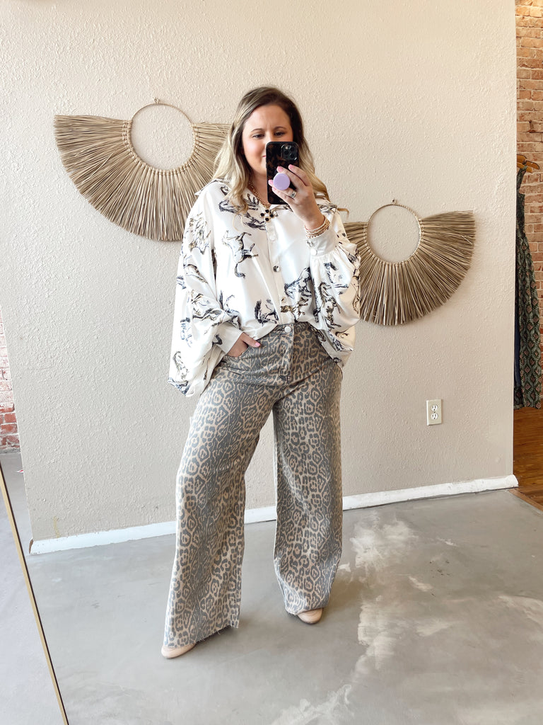 Bronzed Animal Pants