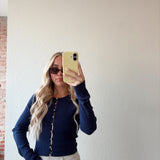 Simplicity Top in Navy
