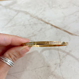 Pave CZ & Nail Head Bangle Bracelet