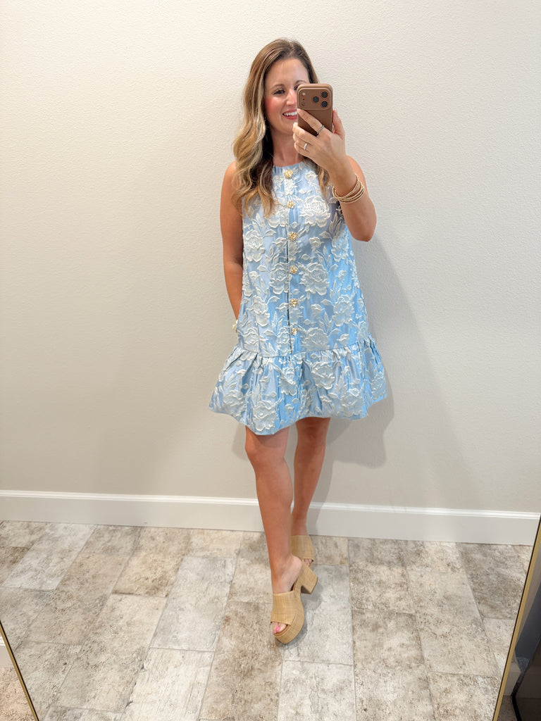 Something Blue Mini Dress