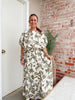 Pop Of Peony Set in Green- Skirt