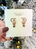 Mini Nutcracker Studs in Pink