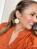 MOP Disk Drop Earrings