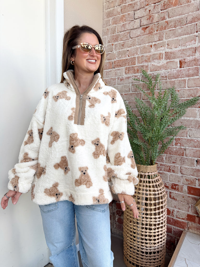 Teddy Bear Quarter Zip Jacket