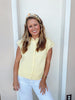 Spring Breeze Cardigan Vest in Butter Yellow