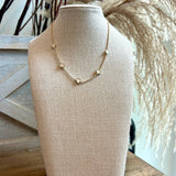 Clover Station Pave Chain Necklace