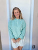 Spring Breeze Cardigan in Seafoam