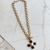 Vintage Cross & Chain Necklace