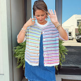Taste the Rainbow Cardigan in Pastels
