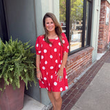 Gameday Polka Dot Dress