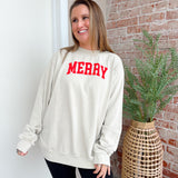 Merry Sweatshirt in Cream