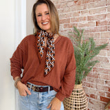 Simple Sarah Top in Burnt Sienna