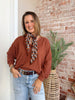 Simple Sarah Top in Burnt Sienna