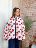 Red Floral Fleece Jacket
