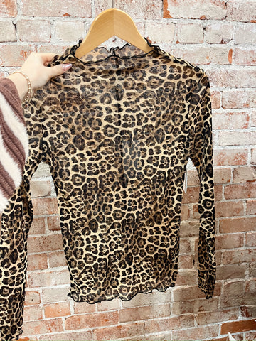 Leopard Lover Button Up Top