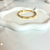 Pave Clover Station Bangle Bracelet