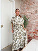 Pop Of Peony Set in Green- Skirt
