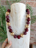 Perfect for a Party Necklace in Wine