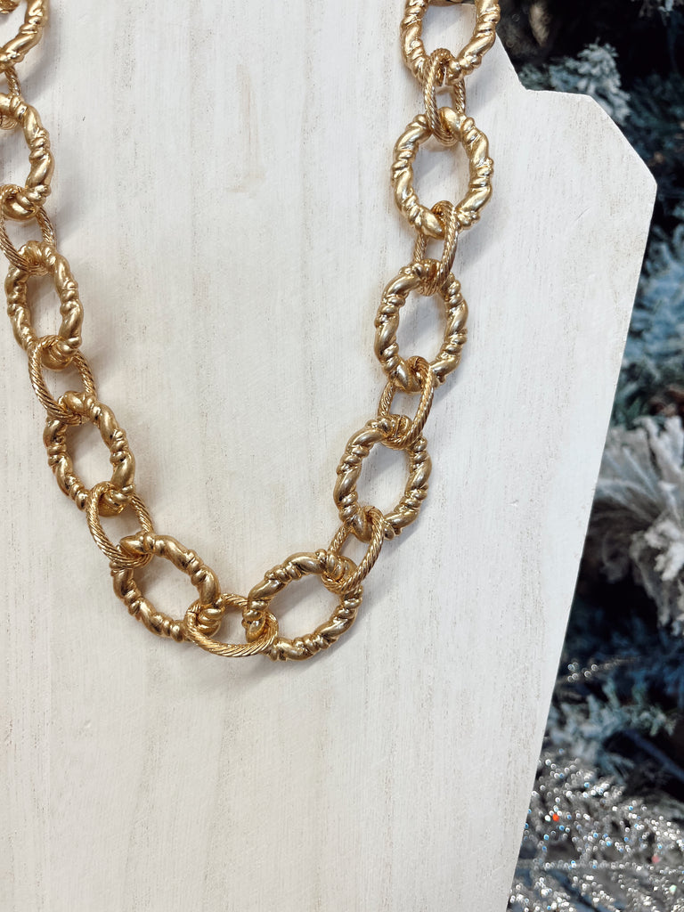 Vintage Gold Chain Necklace