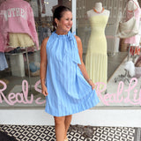 Classy Tie Dress - Mini