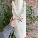 Bold Starfish Pearl Necklace