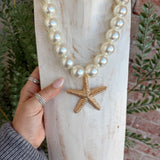 Bold Starfish Pearl Necklace