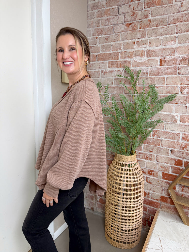 Simple Sarah Top in Tan