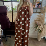 Cocoa Dot Maxi Dress