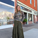 Olive Hour Maxi Skirt