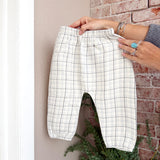 Quincy Mae Woven Pant Blue Plaid