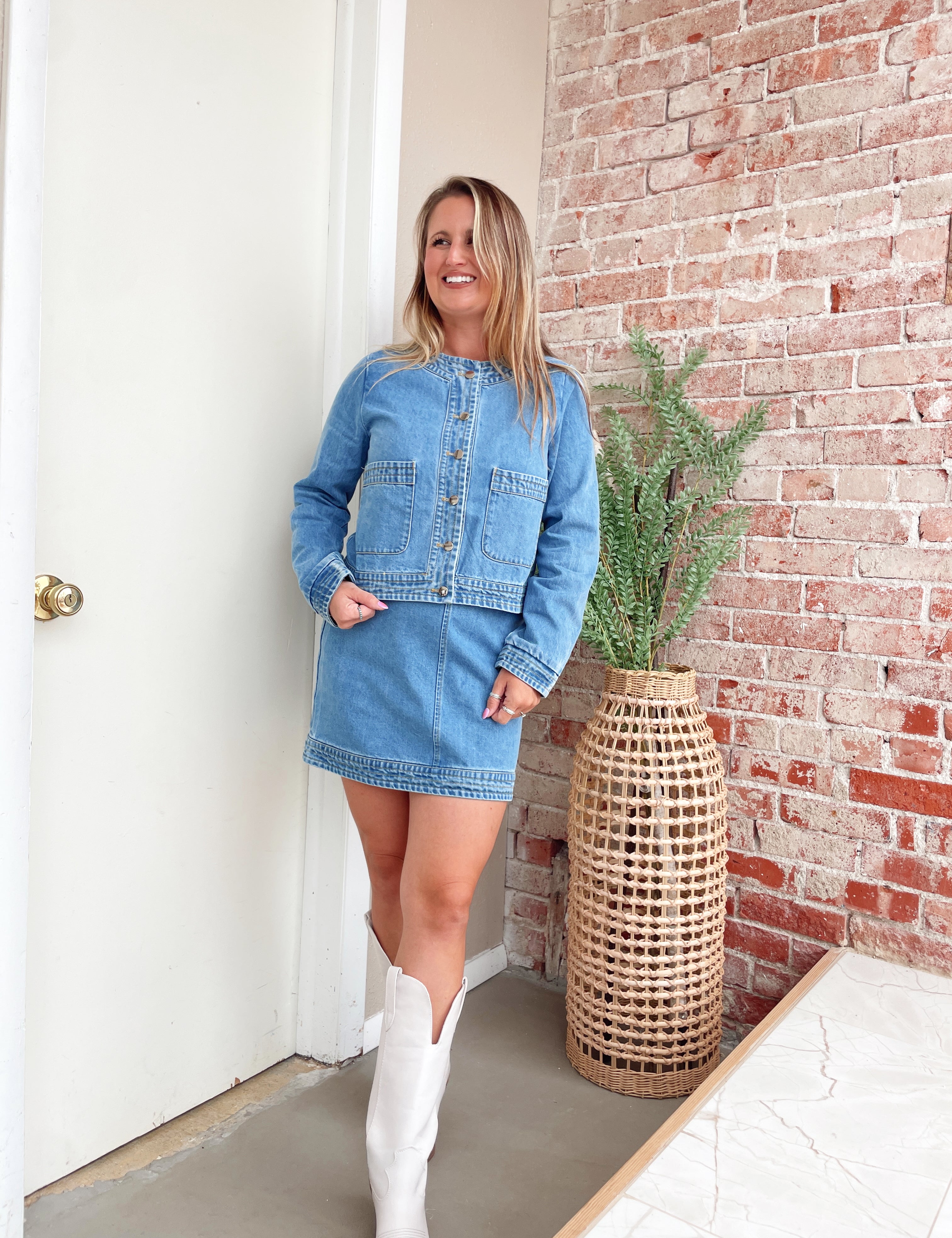 denim dress concert Country Concert Denim Dress Denim / L