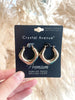 Thick Square Hoops in Gold