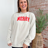Merry Sweatshirt in Cream