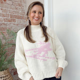 Pink Ski Sweater