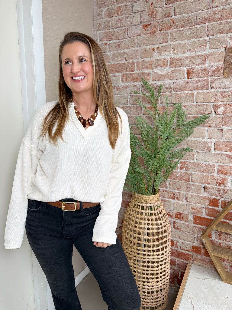 Simple Sally Top in White
