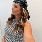 Rose and Dot Square Scarf