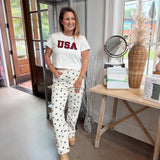 Poppy Polka Dot Barrel Jeans