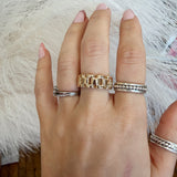 Gold Dipped Watch Band Ring- Adjustable