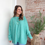 Kayla Sweater in Teal