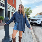 Campfire Top in Navy